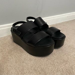 Primadonna Leather Platform sandals - Black 6W